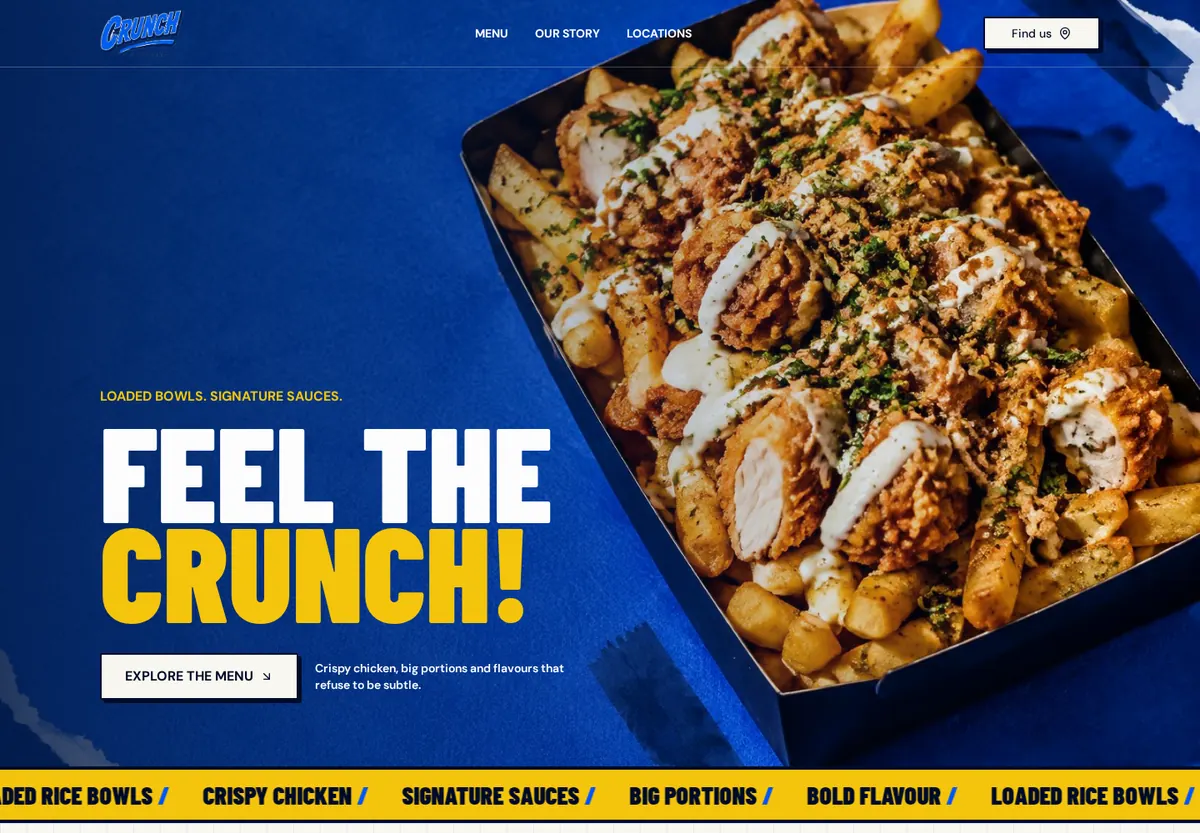 Crunch Crousty website